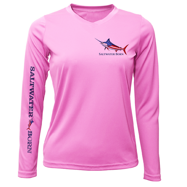 250th Anniversary Action Marlin Women's Long Sleeve UPF 50+ Dry-Fit Shirt