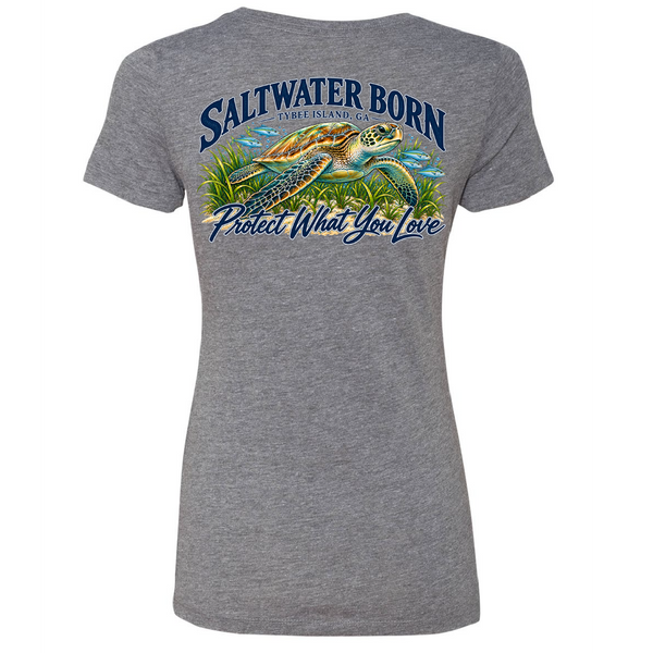 Tybee Island, GA Protect What You Love Women's Triblend Tee