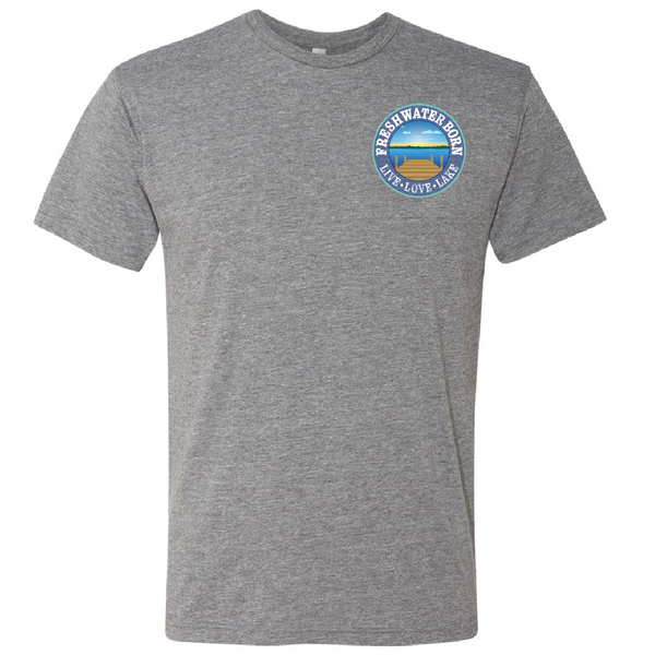 Freshwater Born- Heartland Heritage Men's Triblend Tee