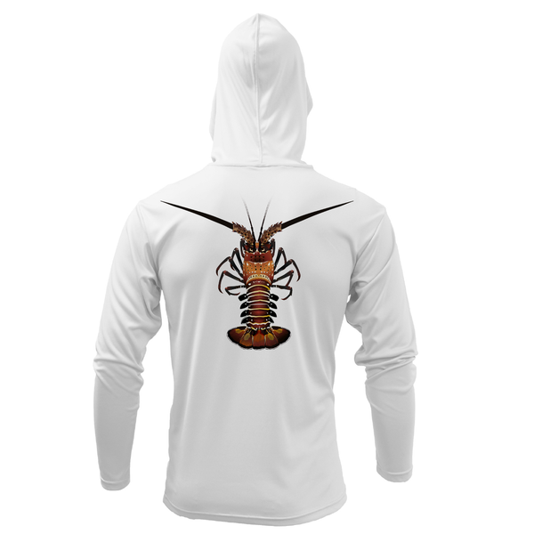 Florida Keys Realistic Lobster Long Sleeve UPF 50+ Dry-Fit Hoodie