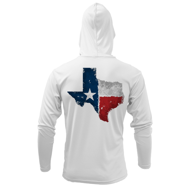DFW State of Texas Freshwater Born Men's Long Sleeve UPF 50+ Dry-Fit Hoodie