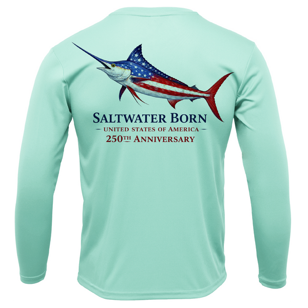 250th Anniversary Action Marlin Men's Long Sleeve UPF 50+ Dry-Fit Shirt
