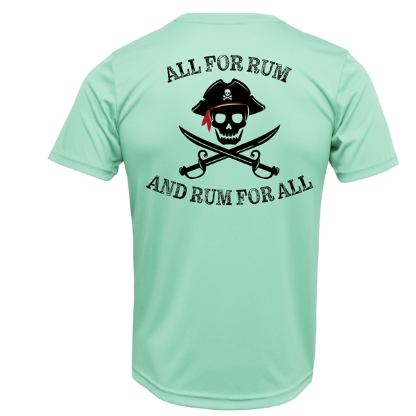 Lake Travis "All For Rum and Rum For All" Men's Short Sleeve UPF 50+ Dry-Fit Shirt