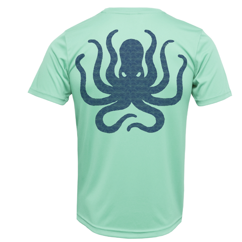 New York Freshwater Born Kraken Men's Short Sleeve UPF 50+ Dry-Fit Shirt