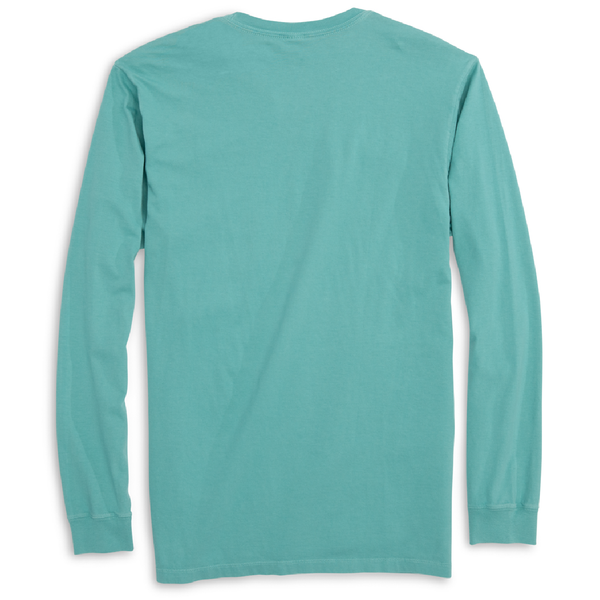 Freshwater Born Linear Logo Men's Cotton Long Sleeve Shirt