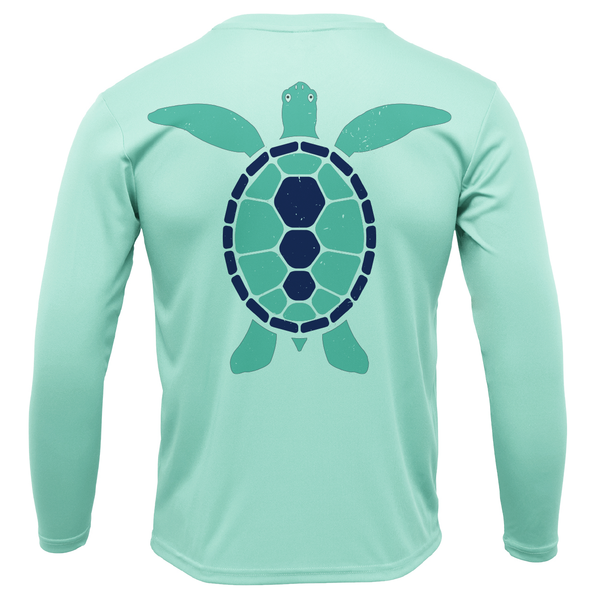 St. Pete Beach, FL Turtle Boy's Long Sleeve UPF 50+ Dry-Fit Shirt