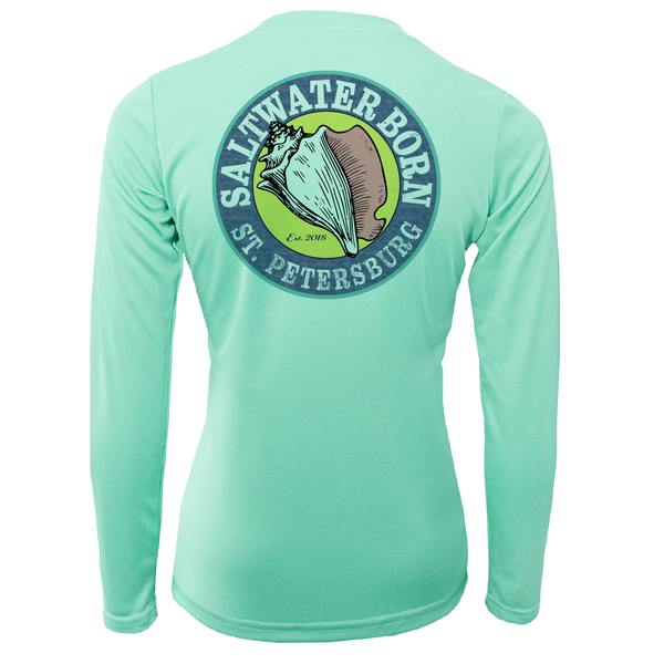 St. Petersburg, FL "Saltwater Hair Don't Care" Long Sleeve UPF 50+ Dry-Fit Shirt