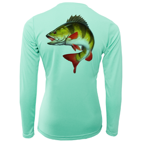 Michigan Freshwater Born Perch Women's Long Sleeve UPF 50+ Dry-Fit Shirt