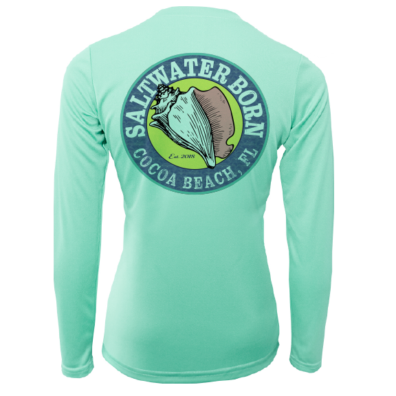 Cocoa Beach, FL "Life is Better at The Beach" Turtle Women's Long Sleeve UPF 50+ Dry-Fit Shirt
