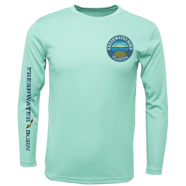 Florida Freshwater Born Largemouth Bass Men's Long Sleeve UPF 50+ Dry-Fit Shirt