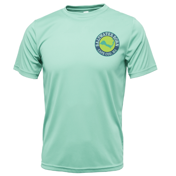 Cape Cod, MA Jaws Boy's Short Sleeve UPF 50+ Dry-Fit Shirt
