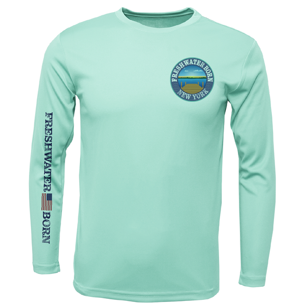 New York Freshwater Born "Surrender The Booty" Men's Long Sleeve UPF 50+ Dry-Fit Shirt