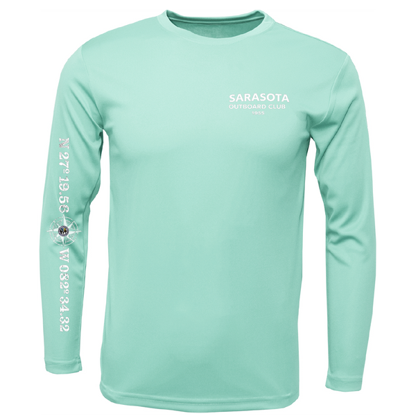 Sarasota Outboard Club 1955 Men's Long Sleeve UPF 50+ Dry-Fit Shirt