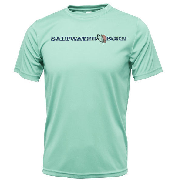 Mobile Bay, AL Shrimping Heritage Men's Short Sleeve UPF 50+ Dry-Fit Shirt