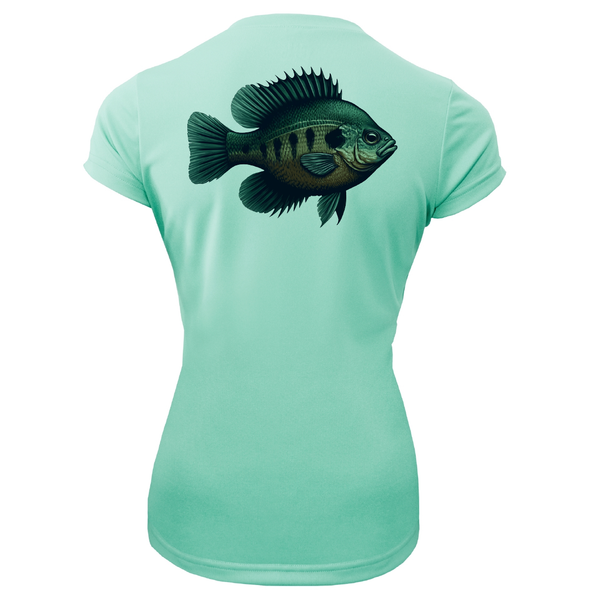 Florida Freshwater Born Bluegill Women's Short Sleeve UPF 50+ Dry-Fit Shirt