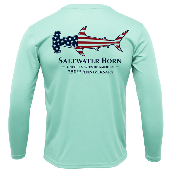 250th Anniversary Hammerhead Men's Long Sleeve UPF 50+ Dry-Fit Shirt