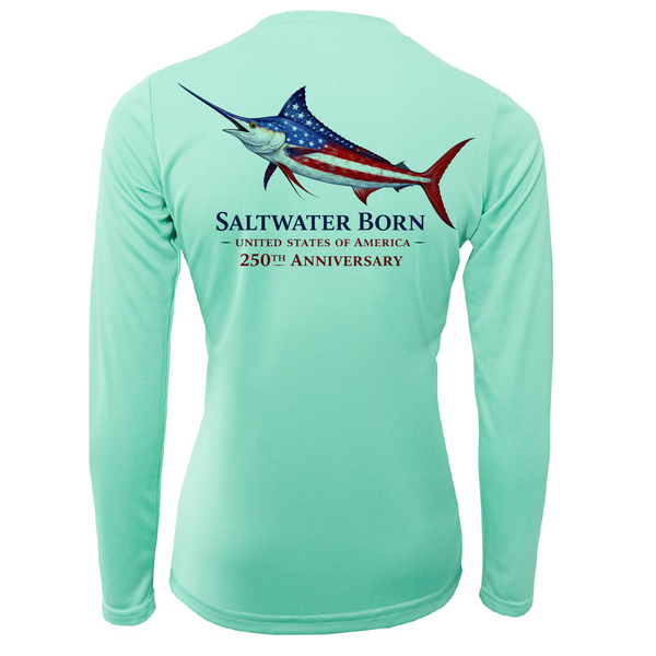 250th Anniversary Action Marlin Women's Long Sleeve UPF 50+ Dry-Fit Shirt