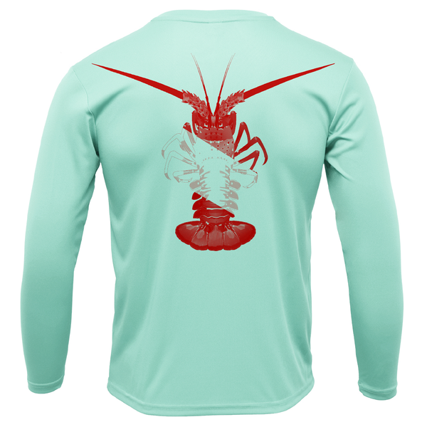 Florida Keys Scuba Lobster Men's Long Sleeve UPF 50+ Dry-Fit Shirt