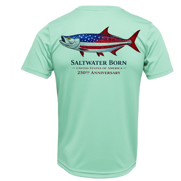 250th Anniversary Action Tarpon Men's Short Sleeve UPF 50+ Dry-Fit Shirt