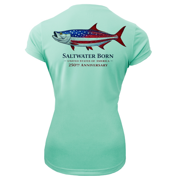 250th Anniversary Action Tarpon Women's Short Sleeve UPF 50+ Dry-Fit Shirt