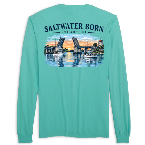 Stuart, FL Coastal Crossing Men's Cotton Long Sleeve Shirt