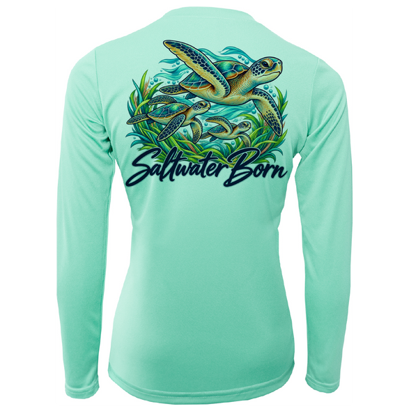 Saltwater Born Together in the Tide Women's Long Sleeve UPF 50+ Dry-Fit Shirt