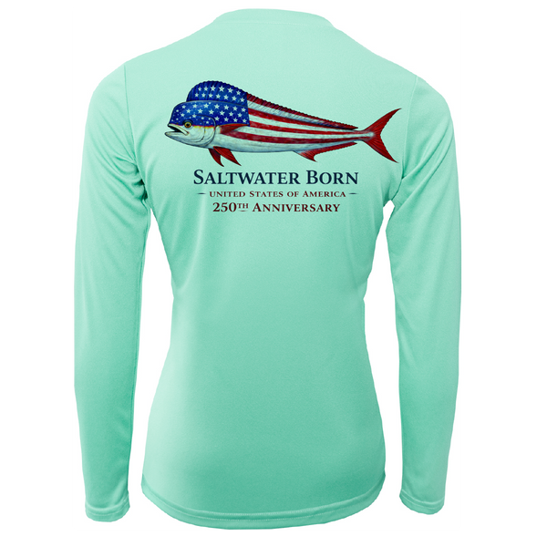 250th Anniversary Action Mahi Women's Long Sleeve UPF 50+ Dry-Fit Shirt