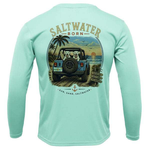 Saltwater Born Labs Men's Long Sleeve UPF 50+ Dry-Fit Shirt