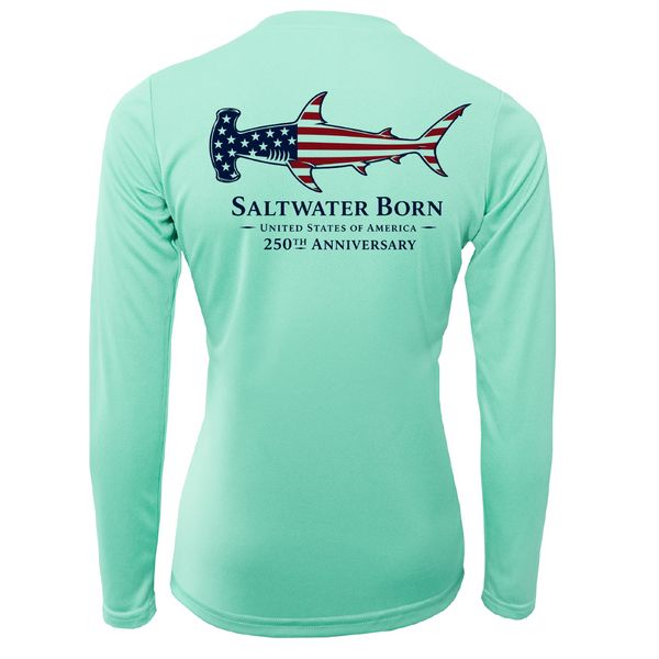 250th Anniversary Hammerhead Women's Long Sleeve UPF 50+ Dry-Fit Shirt
