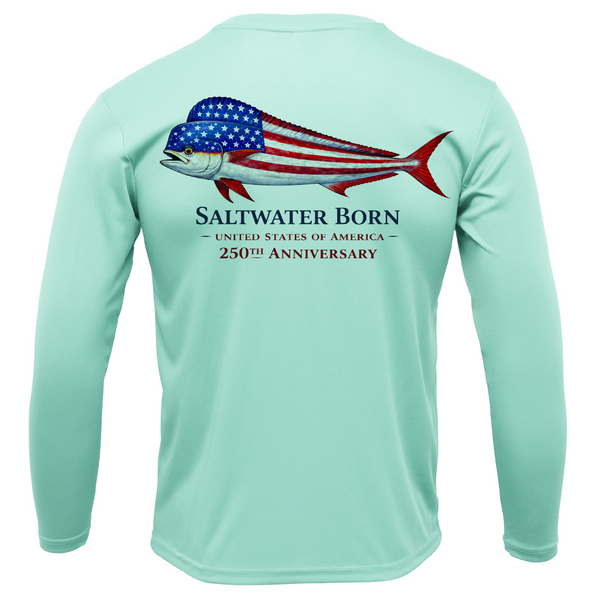 250th Anniversary Action Mahi Men's Long Sleeve UPF 50+ Dry-Fit Shirt