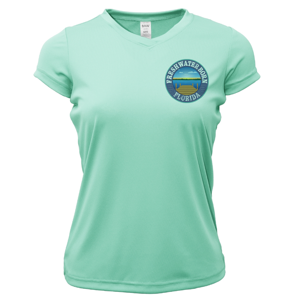 Florida Freshwater Born Bluegill Women's Short Sleeve UPF 50+ Dry-Fit Shirt