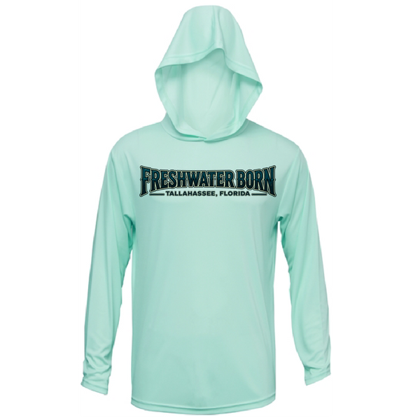 Tallahassee, FL Freshwater Born Largemouth Bass Men's Long Sleeve UPF 50+ Dry-Fit Hoodie