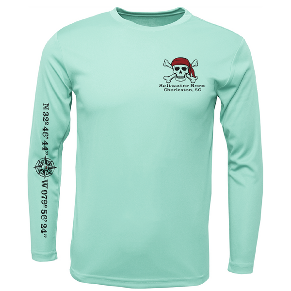 Charleston, SC "All For Rum and Rum For All" Men's Long Sleeve UPF 50+ Dry-Fit Shirt