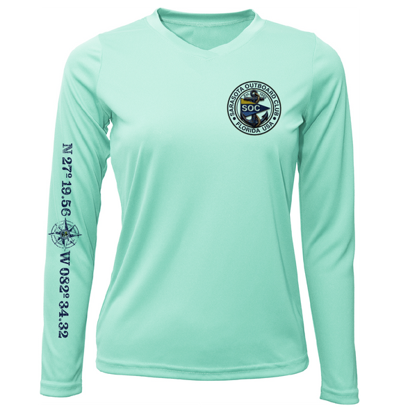 Sarasota Outboard Club Classic Women's Long Sleeve UPF 50+ Dry-Fit Shirt