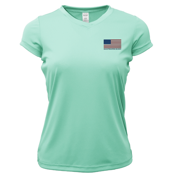 250th Anniversary Action Tarpon Women's Short Sleeve UPF 50+ Dry-Fit Shirt