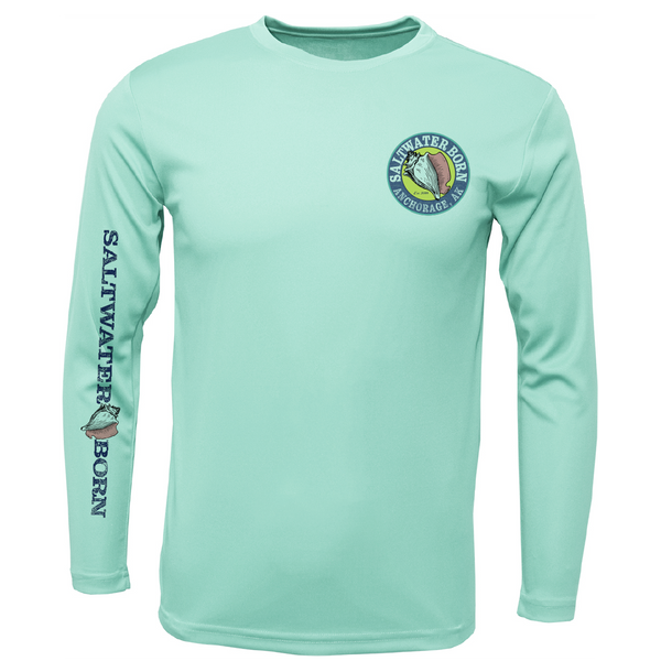 Anchorage, AK Angler Men's Long Sleeve UPF 50+ Dry-Fit Shirt