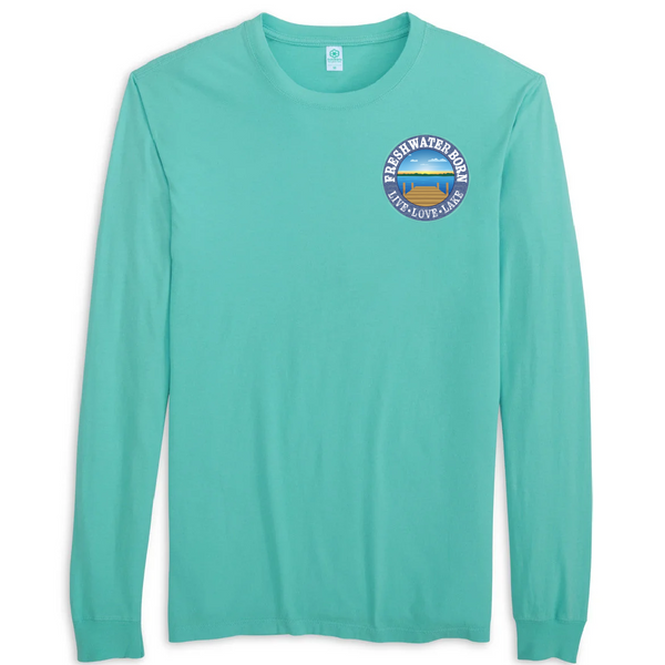 Freshwater Born- Holstein Cow Men's Cotton Long Sleeve Shirt