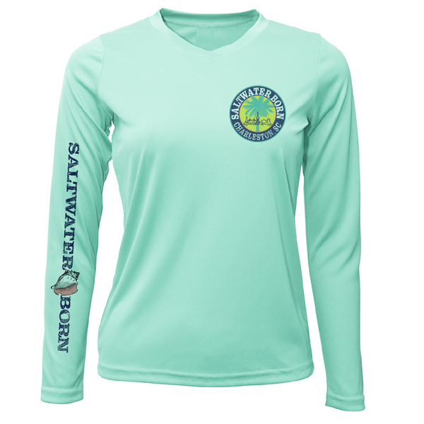 Charleston, SC Kraken Palmetto Logo Women's Long Sleeve UPF 50+ Dry-Fit Shirt