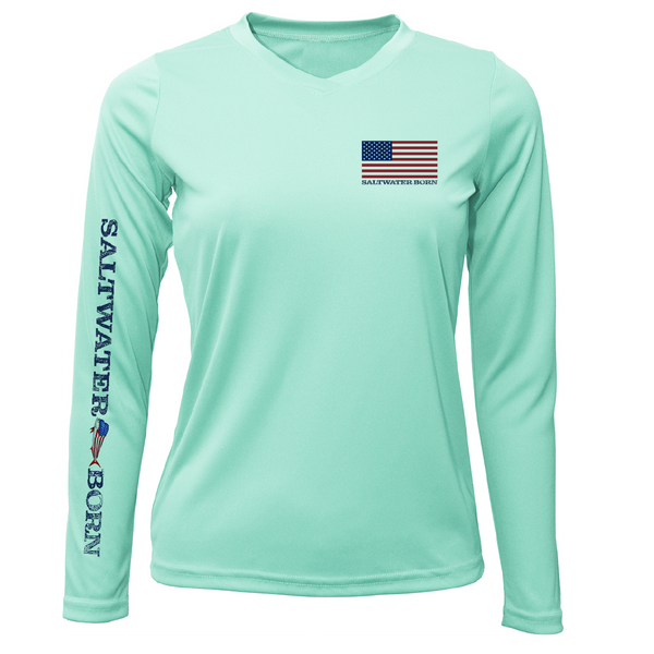 250th Anniversary Action Mahi Women's Long Sleeve UPF 50+ Dry-Fit Shirt