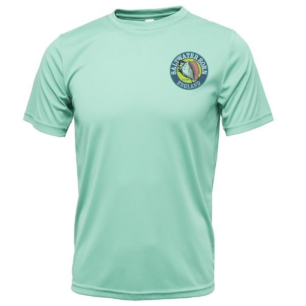 Saltwater Born Brighton, England Palace Pier Men's Short Sleeve UPF 50+ Dry-Fit Shirt
