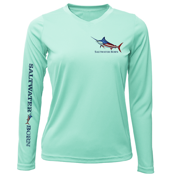 250th Anniversary Action Marlin Women's Long Sleeve UPF 50+ Dry-Fit Shirt