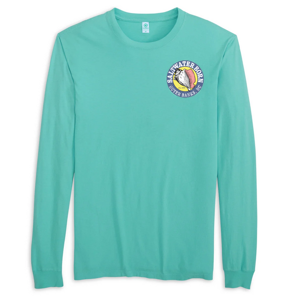 Outer Banks, NC Tuna Men's Cotton Long Sleeve Shirt