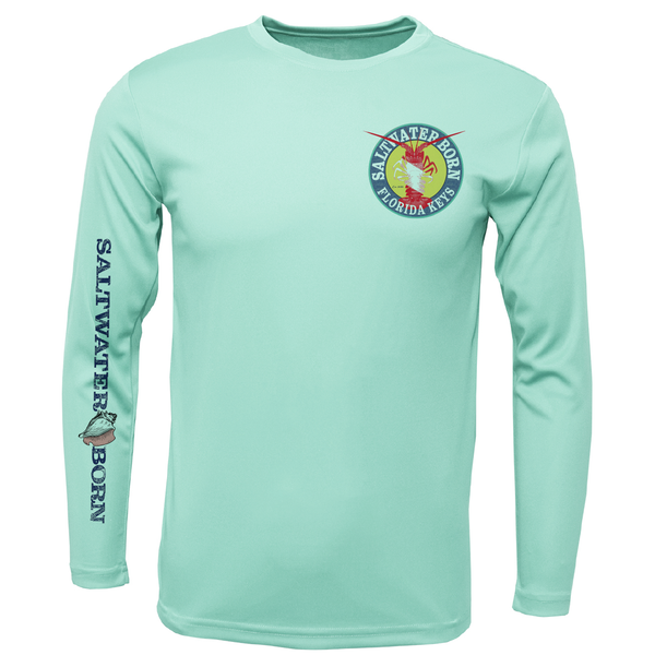 Florida Keys Scuba Lobster Men's Long Sleeve UPF 50+ Dry-Fit Shirt