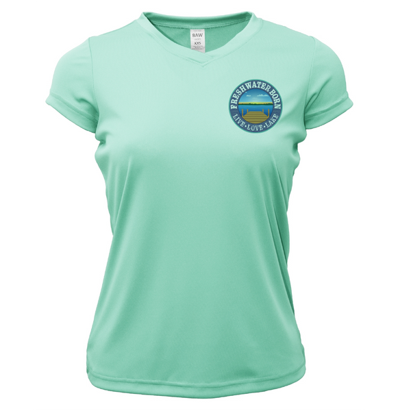 Freshwater Born Marsh Born Women's Short Sleeve UPF 50+ Dry-Fit Shirt