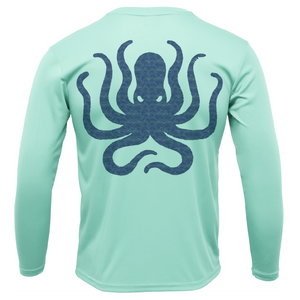 DFW, TX Freshwater Born Kraken Men's Long Sleeve UPF 50+ Dry-Fit Shirt