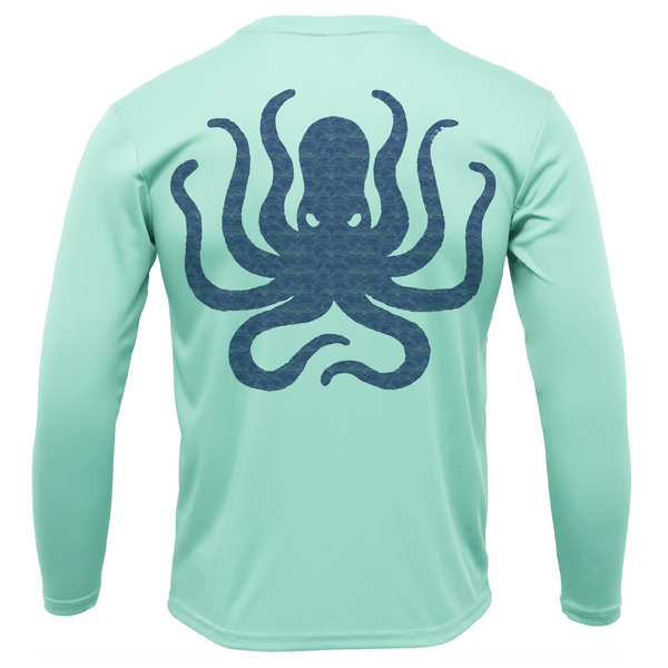Catalina Island, CA Kraken Girl's Long Sleeve UPF 50+ Dry-Fit Shirt