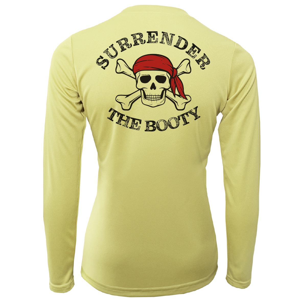 Michigan Freshwater Born "Surrender The Booty" Women's Long Sleeve UPF 50+ Dry-Fit Shirt