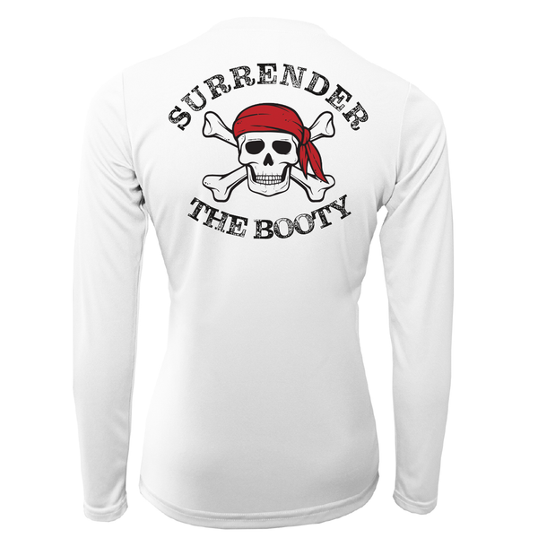 Michigan Freshwater Born "Surrender The Booty" Women's Long Sleeve UPF 50+ Dry-Fit Shirt