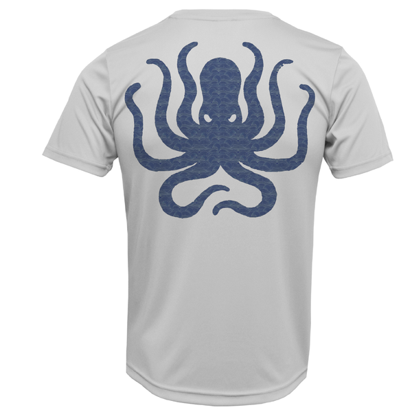 Siesta Key, FL Kraken Men's Short Sleeve UPF 50+ Dry-Fit Shirt