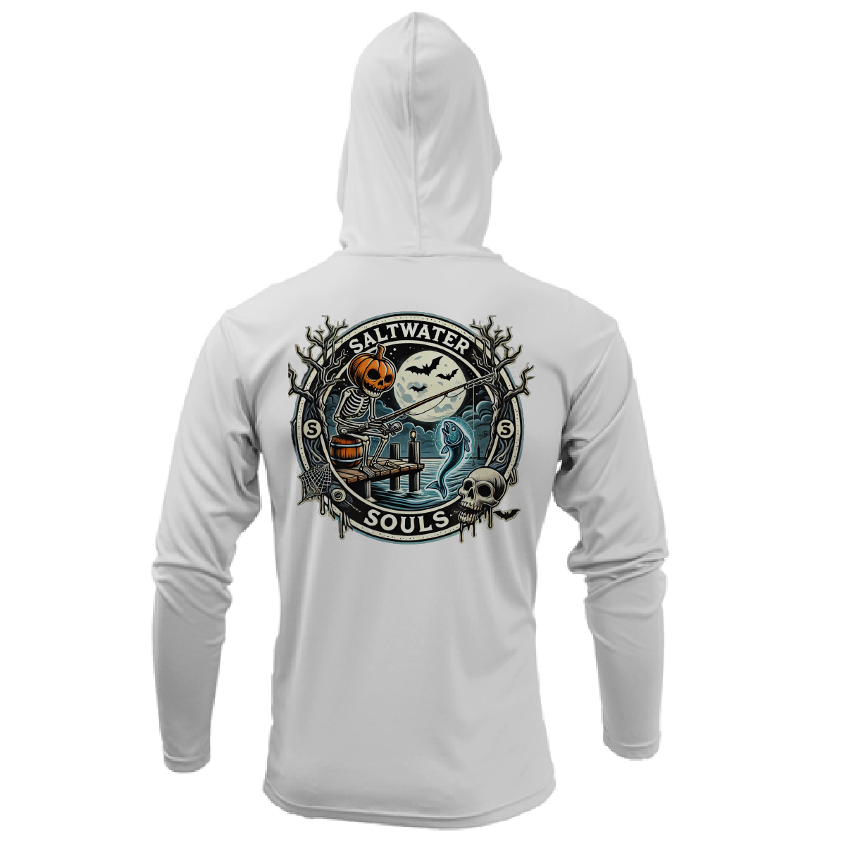 Saltwater Souls Men's Long Sleeve UPF 50+ Dry-Fit Hoodie